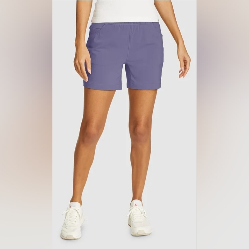 NWT Eddie Bauer Women's ClimaTrail Shorts Size P14 in Dark Mulberry